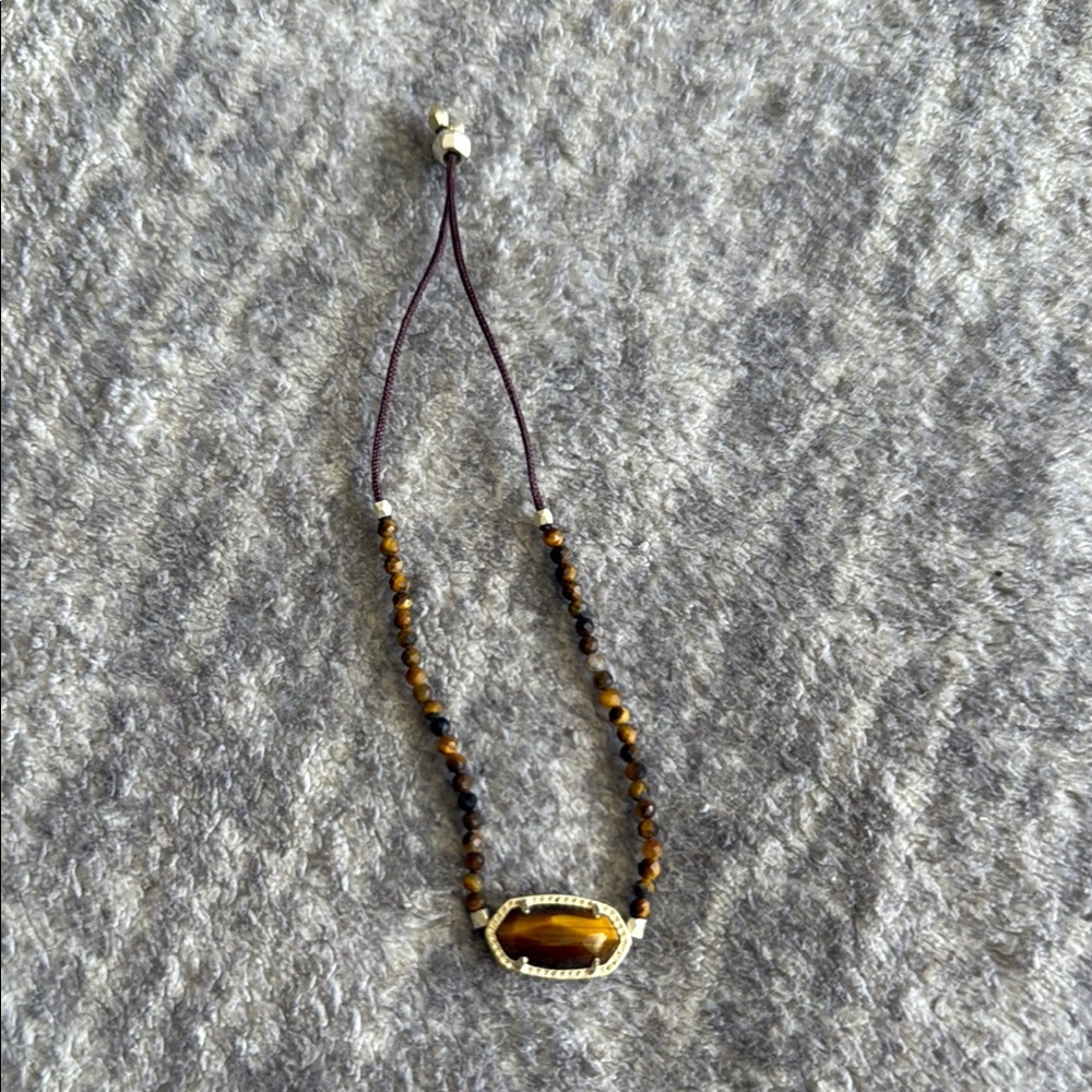 Kendra Scott Elegant Brown Beaded Bracelet